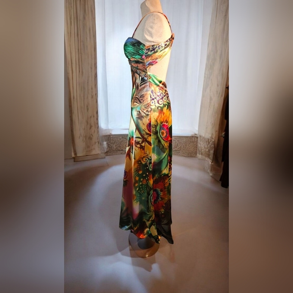 Tropical Floral Print Dress - Picture 3 of 12